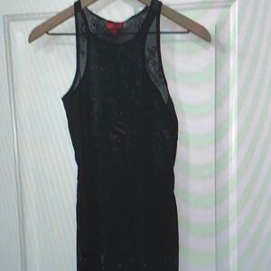 New York & Company Black Lace Tank Top